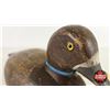 Image 8 : Wooden Duck Decoy  (Consignor Tag : Working Blue Bill Hen : Signed R. Humphrey : 1950) (Measures : 7