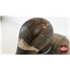 Image 9 : Wooden Duck Decoy  (Consignor Tag : Working Blue Bill Hen : Signed R. Humphrey : 1950) (Measures : 7