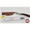 Image 1 : Knife w/Leather Sheath  (Consignor Tag : Stainless Skinner Laminate Wood : Leather Sheath) (Total Le