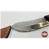 Image 2 : Knife w/Leather Sheath  (Consignor Tag : Stainless Skinner Laminate Wood : Leather Sheath) (Total Le