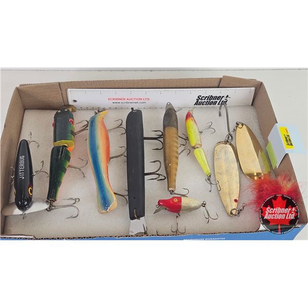 Vintage Fishing Lures : Large (9)