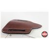 Image 5 : Knife w/Leather Sheath : (Consignor Tag - Damascus Hunting Knife Micarta Handle Leather Sheath) (Tot
