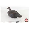 Image 3 : Wooden Duck Decoy  (Consignor Tag : Black Duck Drake : Working Decoy : Cork : 1950's) (Measures: 8-1