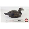 Image 5 : Wooden Duck Decoy  (Consignor Tag : Black Duck Drake : Working Decoy : Cork : 1950's) (Measures: 8-1
