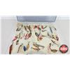 Image 2 : Fishing Lures (48) with Plastic Storage Case  (Case Measures: 1-1/2"H x 12-1/2"W x 11"D)