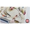 Image 4 : Fishing Lures (48) with Plastic Storage Case  (Case Measures: 1-1/2"H x 12-1/2"W x 11"D)