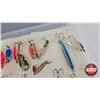 Image 5 : Fishing Lures (48) with Plastic Storage Case  (Case Measures: 1-1/2"H x 12-1/2"W x 11"D)