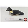 Image 2 : Wooden Duck Decoy : (Consignor Tag - Working Whistler Drake 1940's Bottom M or W) (Measures : 6"H x 
