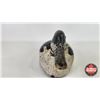 Image 7 : Wooden Duck Decoy : (Consignor Tag - Working Whistler Drake 1940's Bottom M or W) (Measures : 6"H x 