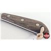 Image 3 : Knife w/Leather Sheath (Consignor Tag : Grohman Russell Boat Knife Pictou N.S.) (Total Length of Kni