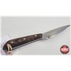 Image 4 : Knife w/Leather Sheath (Consignor Tag : Grohman Russell Boat Knife Pictou N.S.) (Total Length of Kni