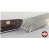 Image 5 : Knife w/Leather Sheath (Consignor Tag : Grohman Russell Boat Knife Pictou N.S.) (Total Length of Kni