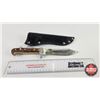 Image 1 : Knife w/Leather Sheath (Consignor Tag : Ojibwa Lamplough Solingen SO 5-1/2) (Total Length of Knife :