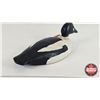 Image 4 : Wooden Duck Decoy (Consignor Tag : Working Golden Eye (Whistler) Drake 1930's) (Measures 5"H x 5-1/2