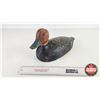 Image 1 : Wooden Duck Decoy : (Consignor Tag - Red Head Drake Working Decoy 1950's Hollow Body) (Measures : 7"