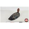 Image 3 : Wooden Duck Decoy : (Consignor Tag - Red Head Drake Working Decoy 1950's Hollow Body) (Measures : 7"