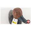 Image 5 : Wooden Duck Decoy : (Consignor Tag - Red Head Drake Working Decoy 1950's Hollow Body) (Measures : 7"