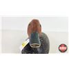Image 7 : Wooden Duck Decoy : (Consignor Tag - Red Head Drake Working Decoy 1950's Hollow Body) (Measures : 7"