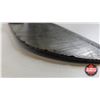 Image 3 : Cleaver w/Leather Sheath (Consignor Tag : Damascus Cleaver Red Laminate handle) (Total Length of Cle