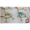 Image 3 : Vintage Fishing Lures : (11) - Heddon - Pfleuger - Brooks - Doll