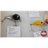 Image 6 : Vintage Fishing Lures : (11) - Heddon - Pfleuger - Brooks - Doll