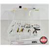 Image 1 : Plano Fishing Tackle Organizers (2) w/Assortment of Flatfish Lures (15) (Large Box Measures 3"H 14"W