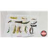 Image 2 : Plano Fishing Tackle Organizers (2) w/Assortment of Flatfish Lures (15) (Large Box Measures 3"H 14"W