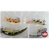 Image 5 : Plano Fishing Tackle Organizers (2) w/Assortment of Flatfish Lures (15) (Large Box Measures 3"H 14"W