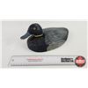 Image 1 : Wooden Duck Decoy (Consignor Tag : Working Blue Bill Drake from Lake St Peter : 1960) (Measures : 5-