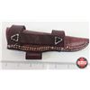 Image 7 : Knife w/Leather Sheath (Consignor Tag : Frosts Sweden Laminated Steel) (Total Length of Knife : 8")