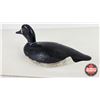 Image 2 : Wooden Duck Decoy (Consignor Tag : Working Blue Bill Drake : Initial H on Bottom : 1940) (Measure : 