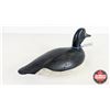Image 3 : Wooden Duck Decoy (Consignor Tag : Working Blue Bill Drake : Initial H on Bottom : 1940) (Measure : 