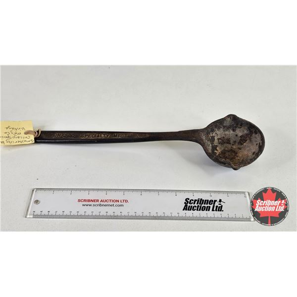 Vintage Smelter Ladle : Chicago Specialty Mfg. Co.  (Measure : 15"L)