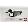 Image 1 : Wooden Duck Decoy (Consignor Tag : Working Blue Bill Drake : 1930) (Measures : 5-1/2"H x 5-3/4"W x 1