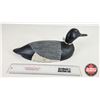 Image 4 : Wooden Duck Decoy (Consignor Tag : Working Blue Bill Drake : 1930) (Measures : 5-1/2"H x 5-3/4"W x 1