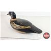 Image 3 : Wooden Duck Decoy (Consignor Tag : Working Golden Eye Whistler : 1940's) (Measures : 6-1/2"H x 5"W x
