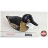 Image 6 : Wooden Duck Decoy (Consignor Tag : Working Golden Eye Whistler : 1940's) (Measures : 6-1/2"H x 5"W x