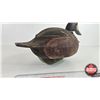 Image 3 : Wooden Duck Decoys (2) (Consignor Tag - Working Blue Bill : 1950's) (Measures : 8"H x 7"W x 15")