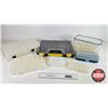 Image 1 : Variety of Plastic Organizers (10) (Largest Measures : 2-1/4"H x 17"W x 13"D)