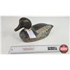 Image 1 : Wooden Duck Decoy (Consignor Tag : Working Red Head Drake : Found at Verdon, Quebec St. Lawrence Riv