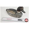 Image 4 : Wooden Duck Decoy (Consignor Tag : Working Red Head Drake : Found at Verdon, Quebec St. Lawrence Riv