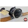 Image 2 : Vintage Rod & Reel : Columbia Bamboo Trolling Rod w/Okuma Convector CV30C Reel (Rod Length : 6')