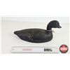 Image 4 : Wooden Duck Decoy (Consignor Tag : Working Black Decoy : Hollow Body : 1940's) (Measures : 7"H x 6"W
