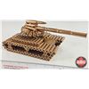 Image 5 : Bullet Shell Casing Metal Sculpture : Military Tank (Measures : 5"H x 5"W x 10"L)