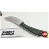 Image 5 : Knife w/Leather Sheath (Consignor Tag : Stainless Skinner : Laminate Camo : Leather Sheath) (Total L