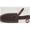 Image 6 : Knife w/Leather Sheath (Consignor Tag : Stainless Skinner : Laminate Camo : Leather Sheath) (Total L
