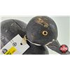 Image 6 : Wooden Duck Decoy (Consignor Tag : Working Blue Bill Drake : Stamped HMP : 1957) (Measures : 5"H x 5