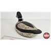 Image 13 : Pair of Wooden Duck Decoys :  (Consignor Tag : Whistler Drakes : 1940's) (Tallest Measures : 6-3/4"H
