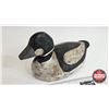 Image 14 : Pair of Wooden Duck Decoys :  (Consignor Tag : Whistler Drakes : 1940's) (Tallest Measures : 6-3/4"H