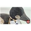Image 16 : Pair of Wooden Duck Decoys :  (Consignor Tag : Whistler Drakes : 1940's) (Tallest Measures : 6-3/4"H